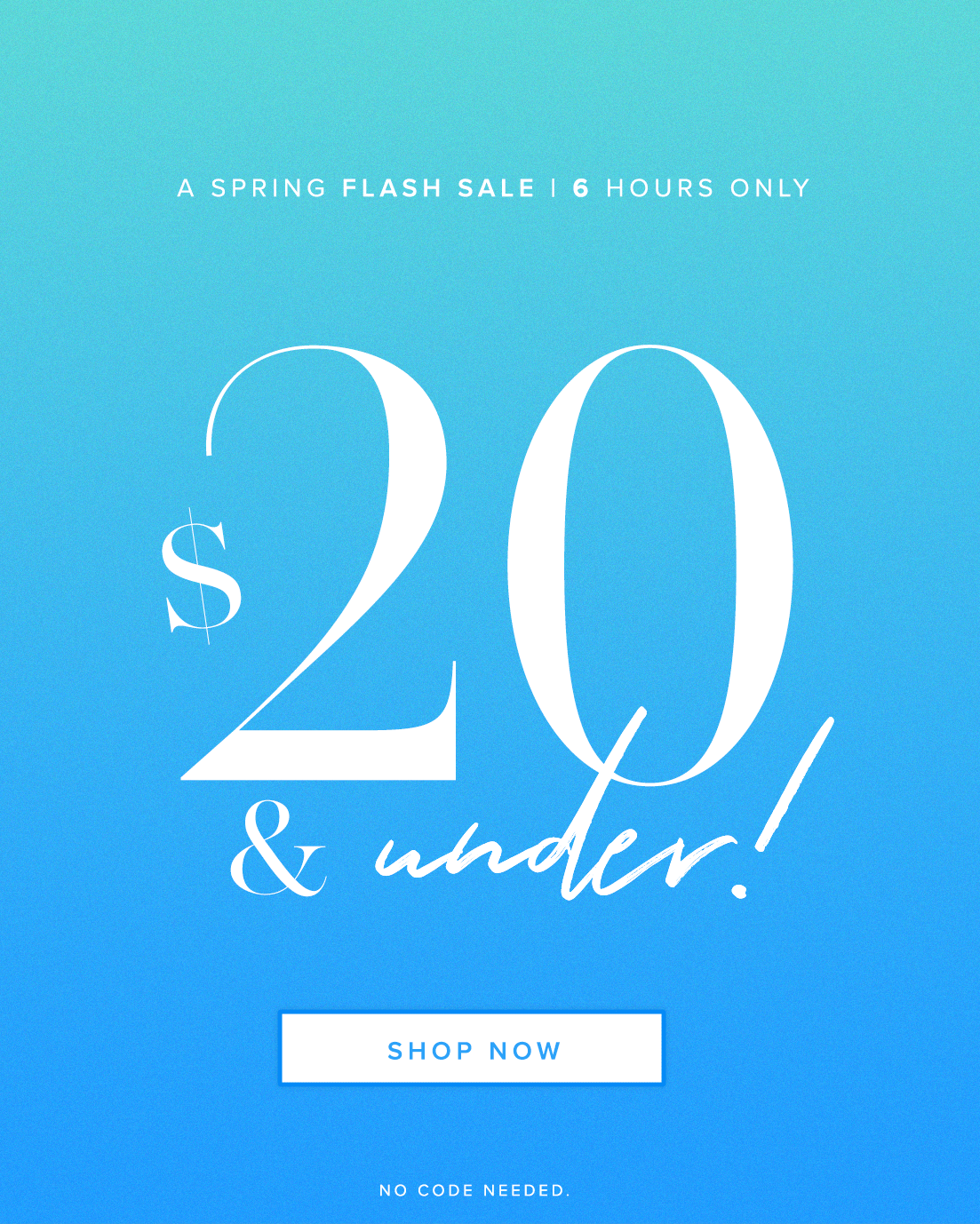 $20 AND UNDER