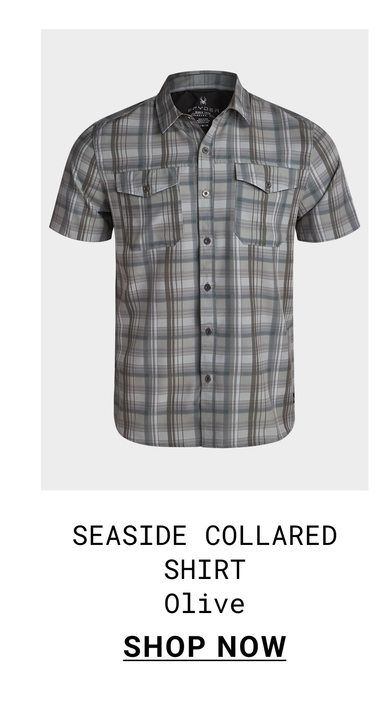 Men's Seaside Collared Shirt - Olive