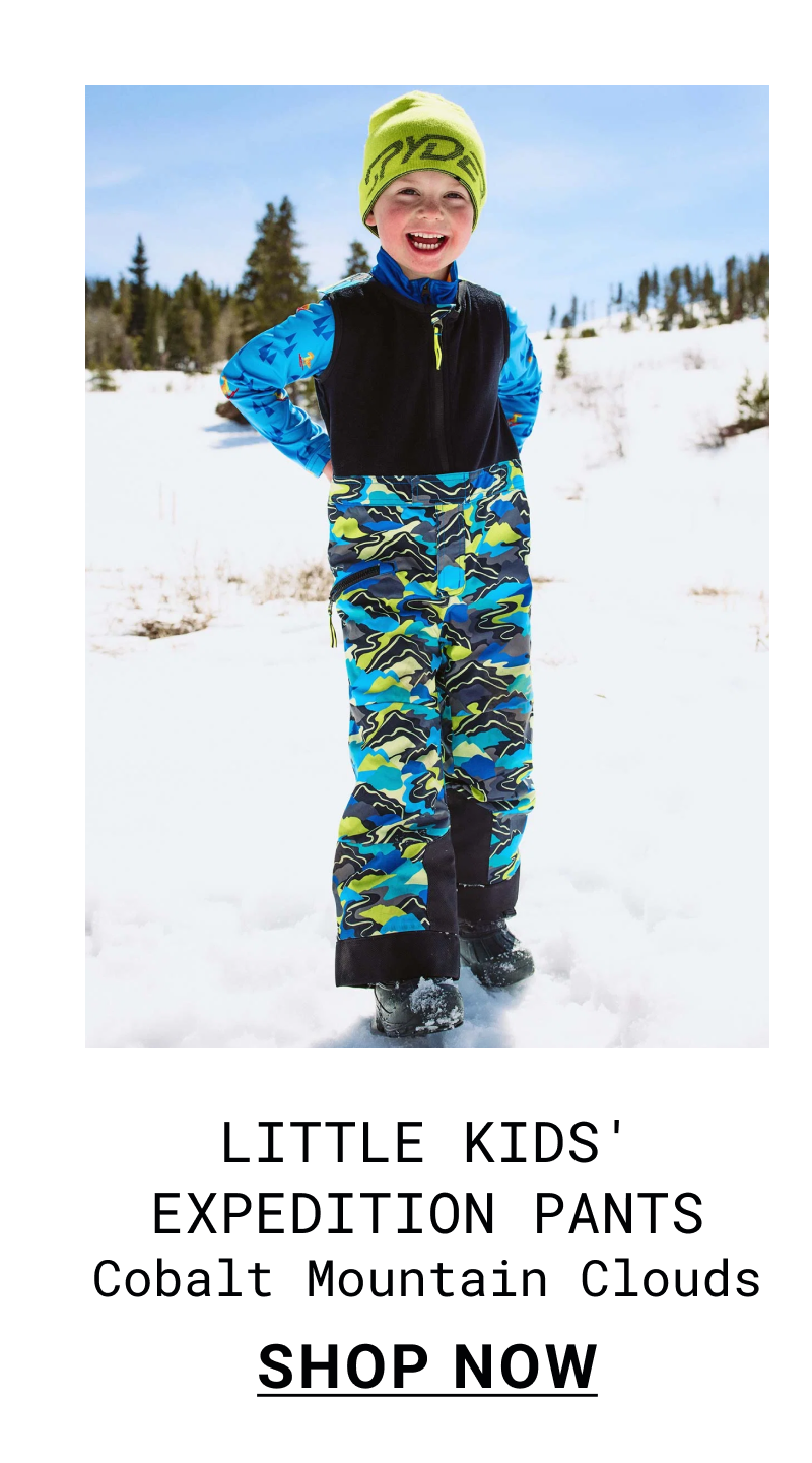 Little Kids' Expedition Pants - Cobalt Mountain Clouds