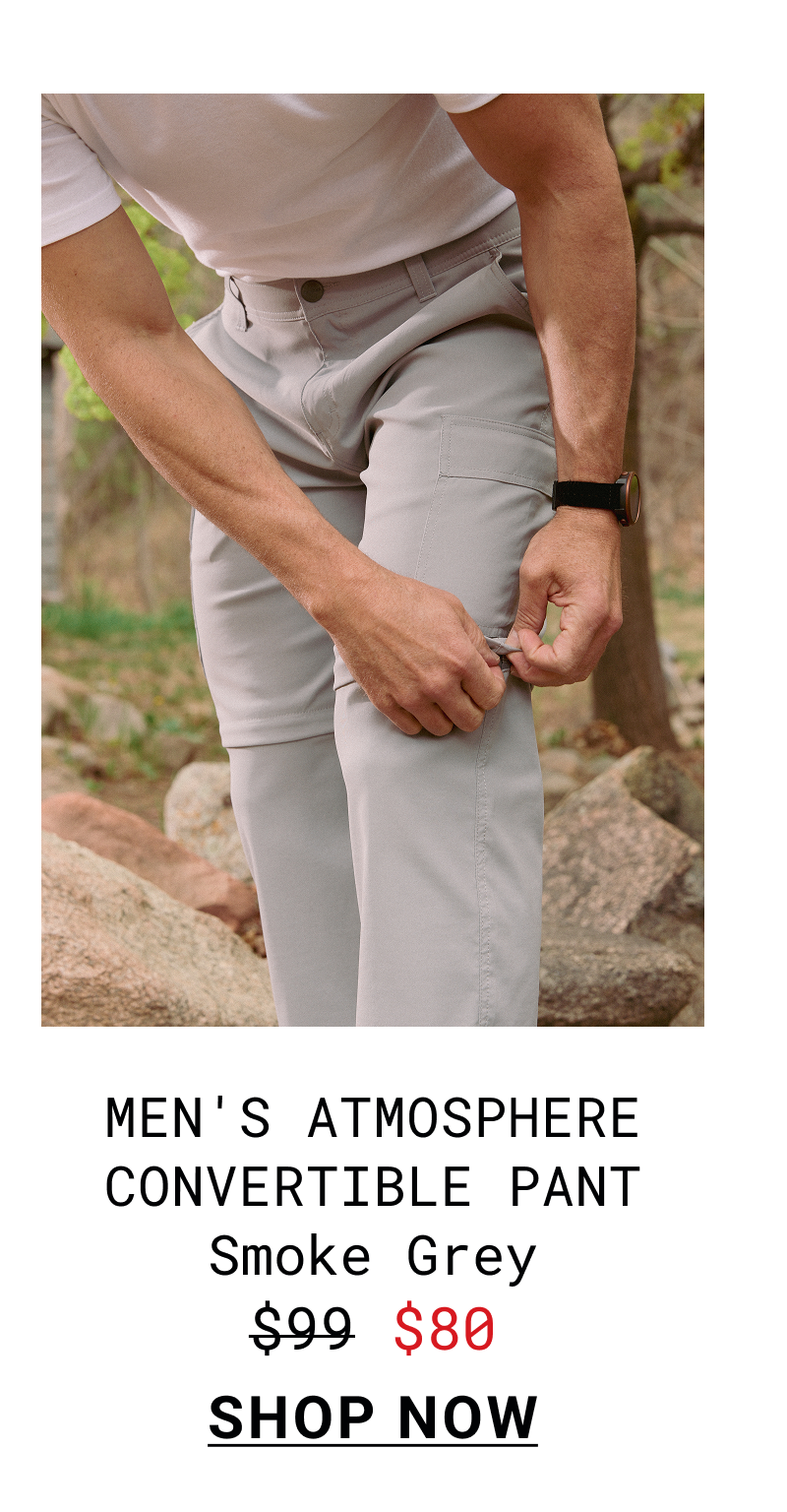 Men's Atmosphere Convertible Cargo Pant - Smoke Grey
