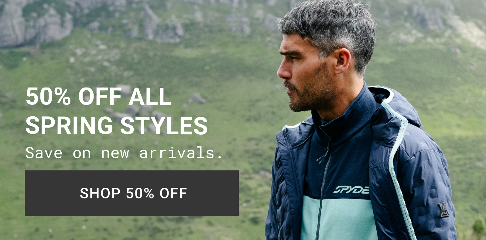 50% OFF ALL SPRING STYLES