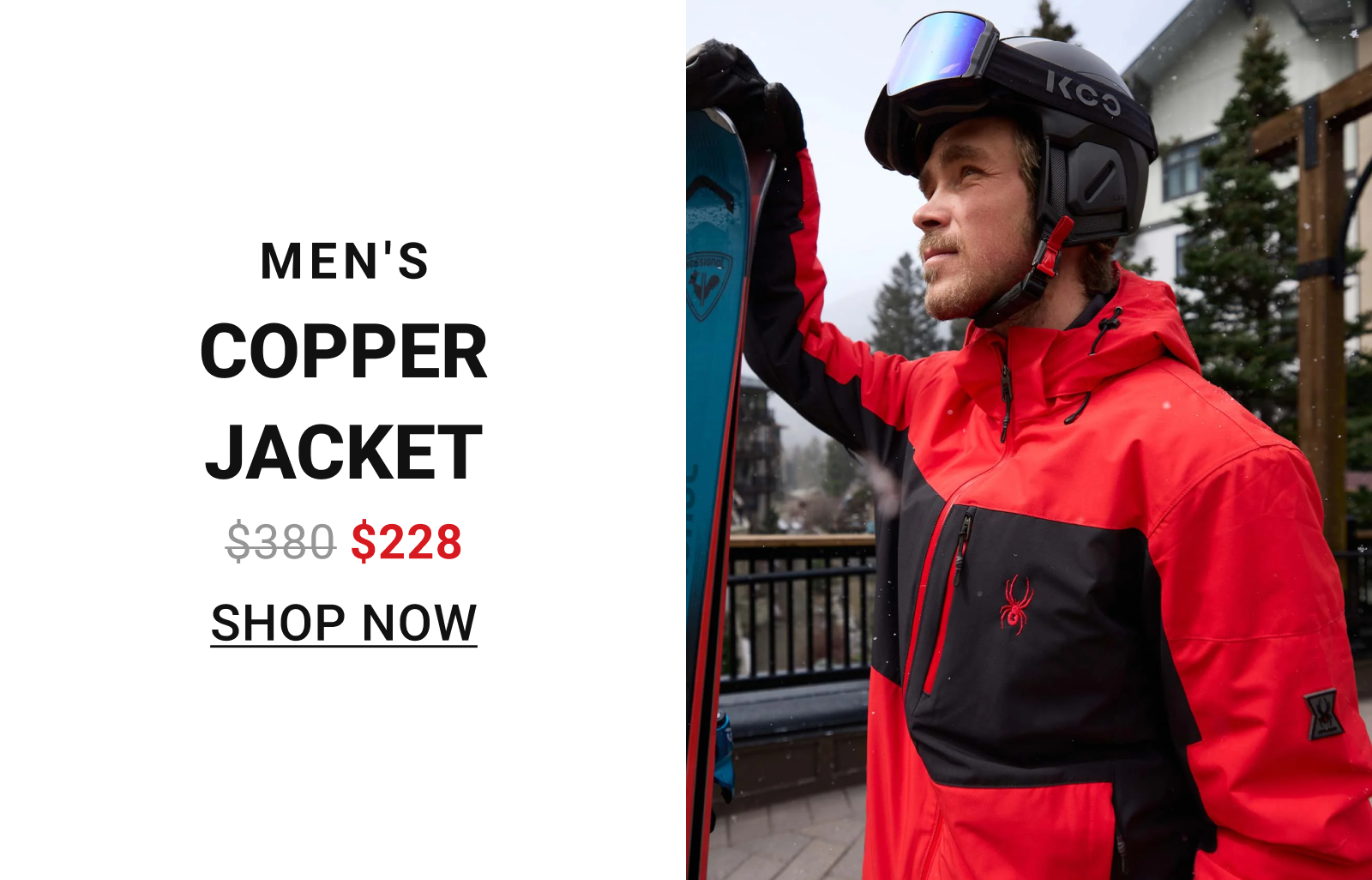Men's Copper Jacket - Spyder Red