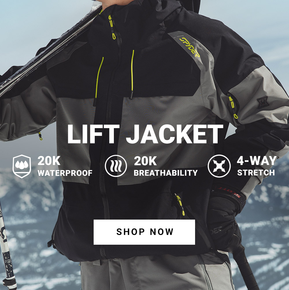 Lift Jacket. 20K Waterproof. 20K Breathability. 4-Way Stretch.