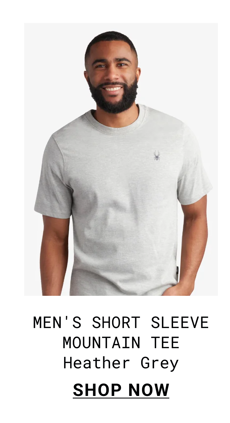 Men's Short Sleeve Mountain Tee - Heather Grey