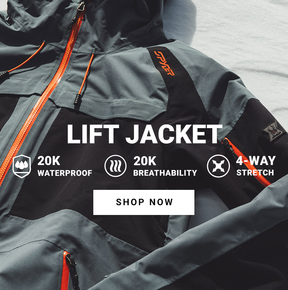 Lift Jacket. 20K Waterproof. 20K Breathability. 4-Way Stretch.