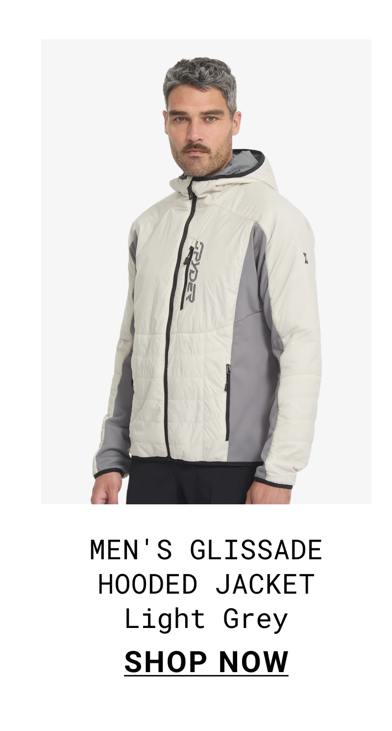 Men's Glissade Hooded Jacket - Light Grey