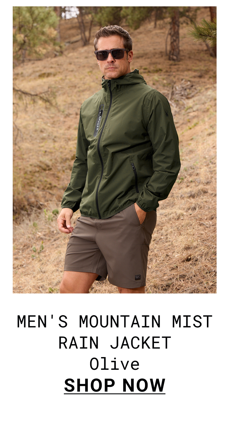 Men's Mountain Mist Rain Jacket - Olive