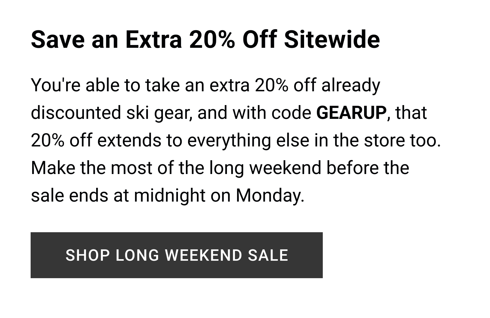 Save an Extra 20% Off Sitewide