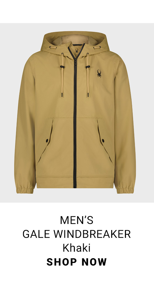 Men's Gale Windbreaker. Khaki. Shop Now.