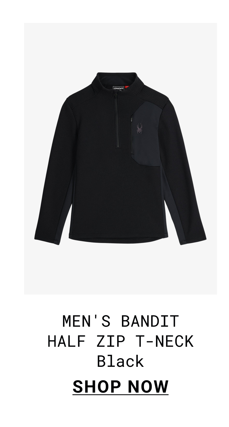 Men's Bandit Half Zip Jacket - Black