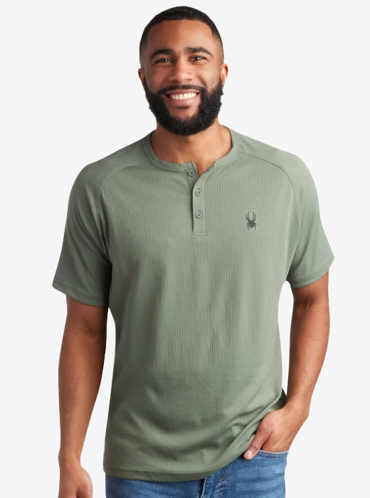Men's Short Sleeve Henley