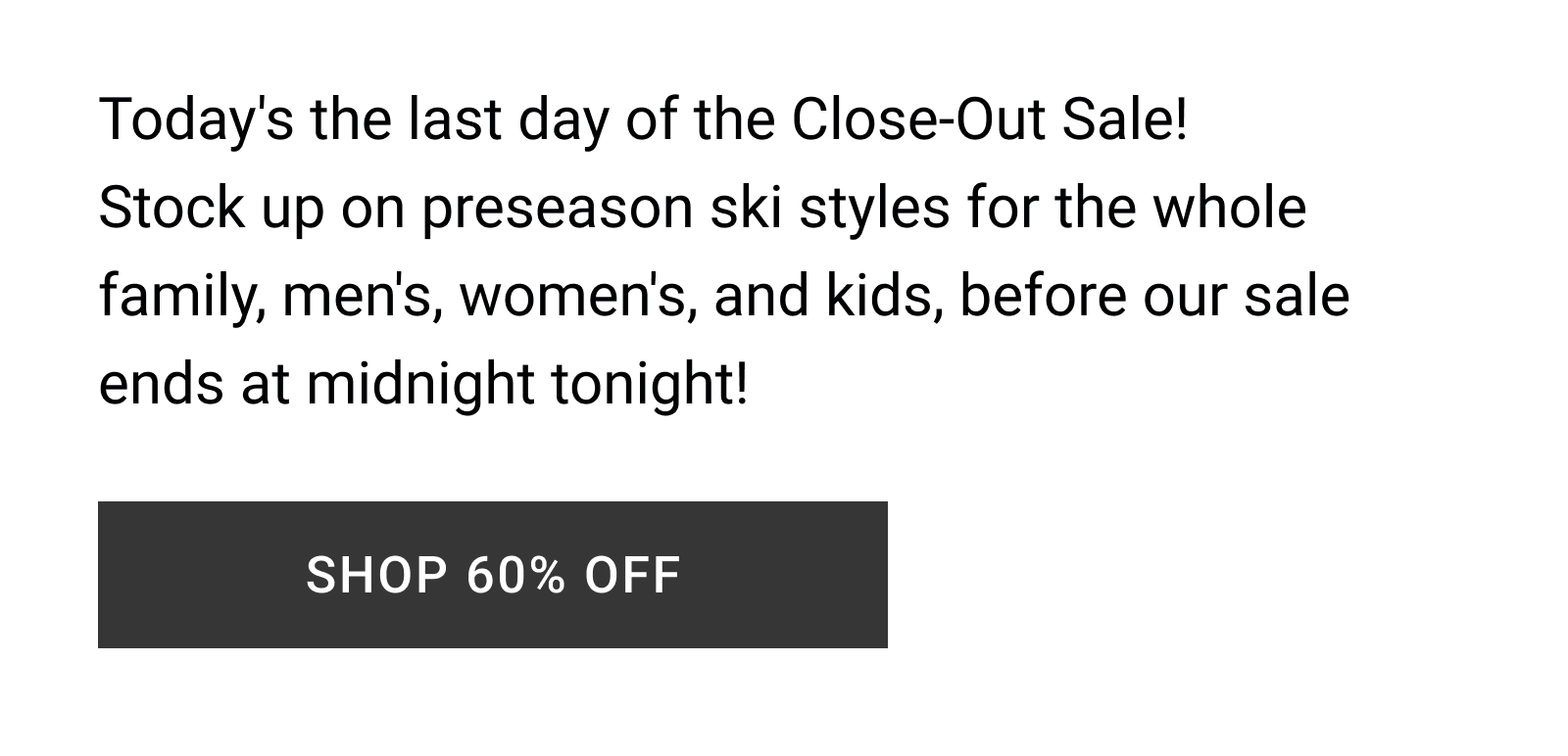 Today's the last day...