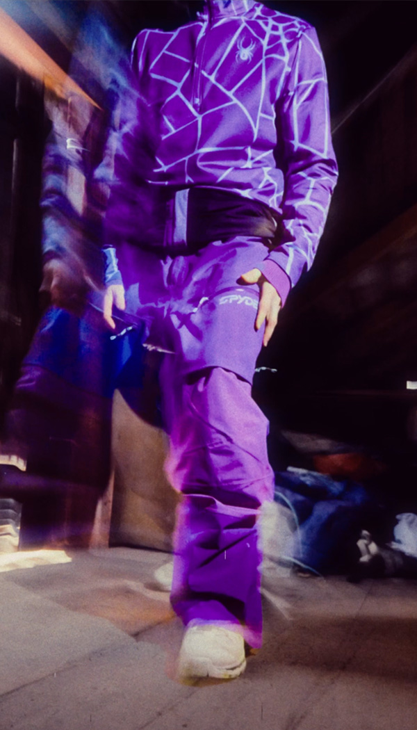 glitch purple