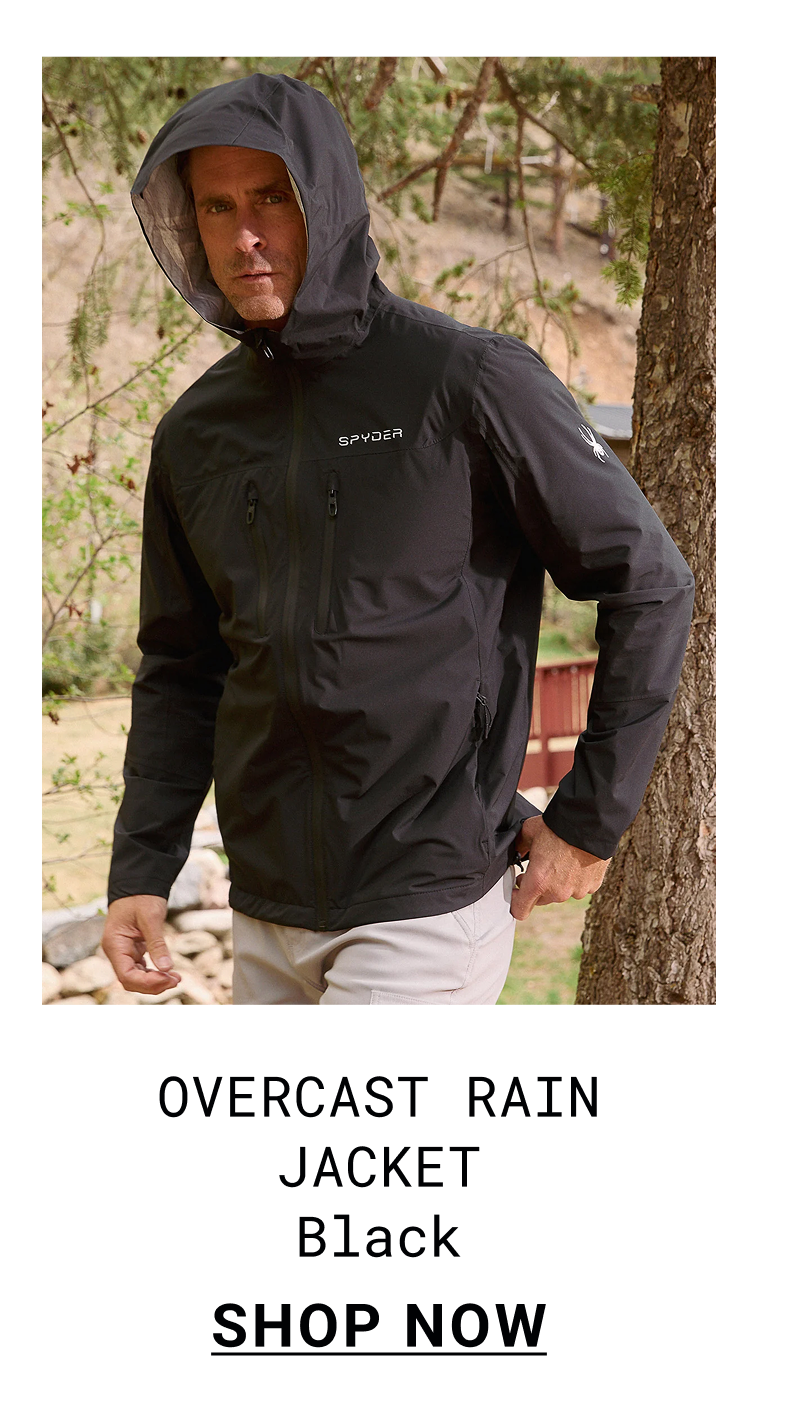 Men's Overcast Rain Jacket - Black
