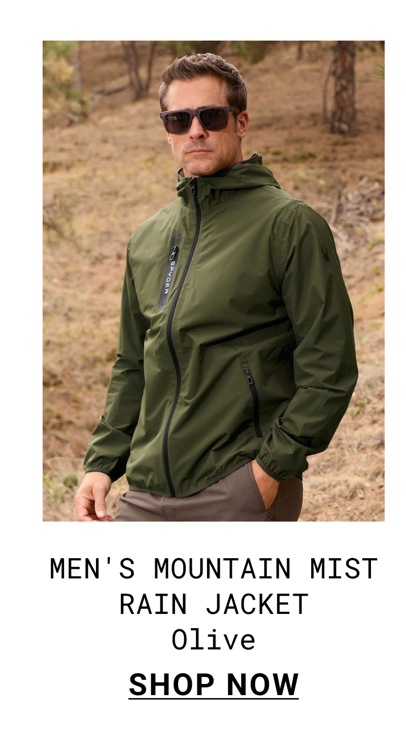 Men's Mountain Mist Rain Jacket - Olive