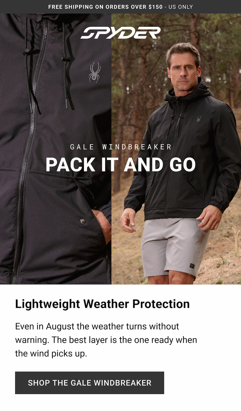 Gale Windbreaker Pack It & Go