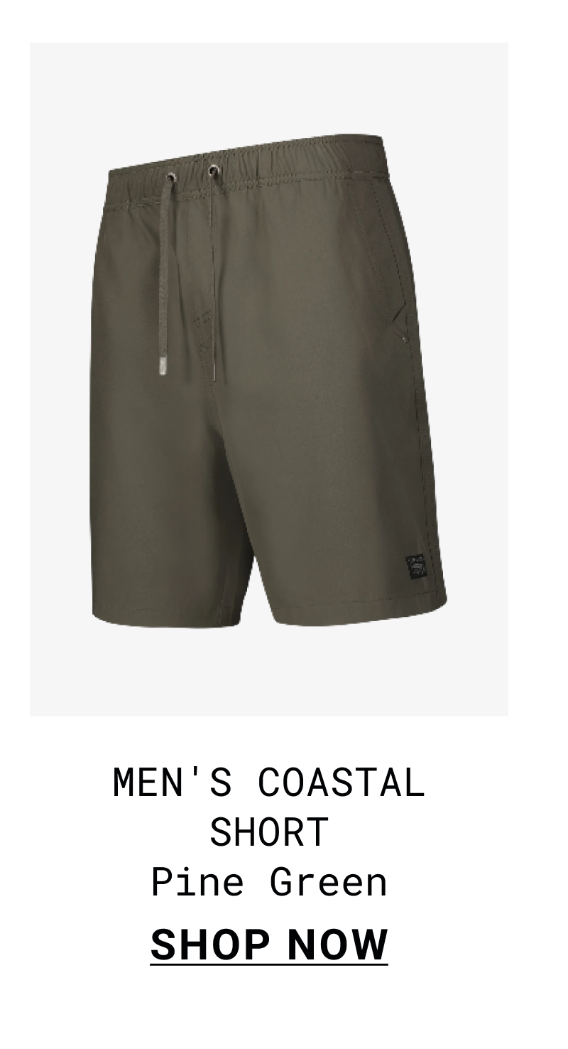 Men's Coastal Short - Pine Green