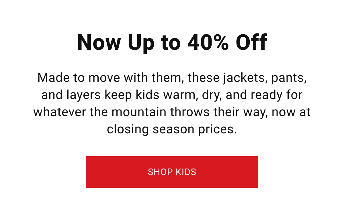 Now Up to 40% Off