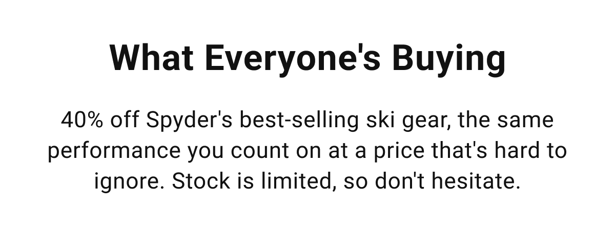 What everyone's buying 