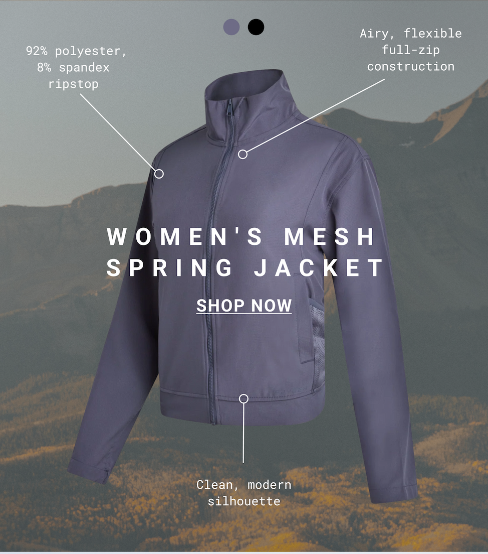 Women's Mesh Spring Jacket - Midnight Blue