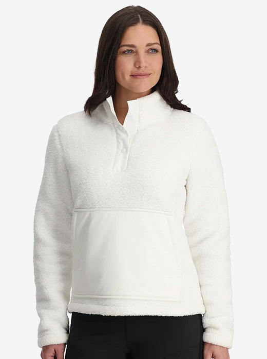 Women wearing Slope Quarter Zip in White