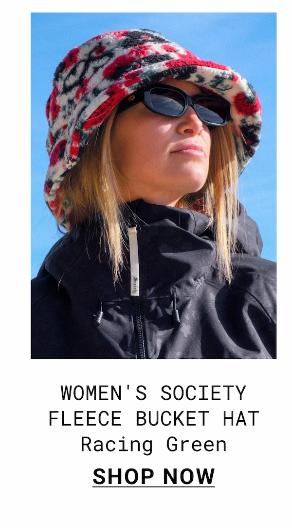 Women's SOCIETY FLEECE BUCKET HAT Racing Green