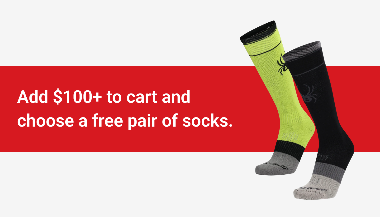 Free Socks with orders Over $100