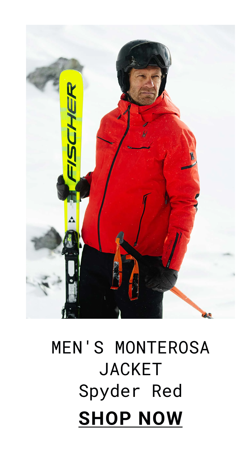 Men's Monterosa Jacket - Spyder Red