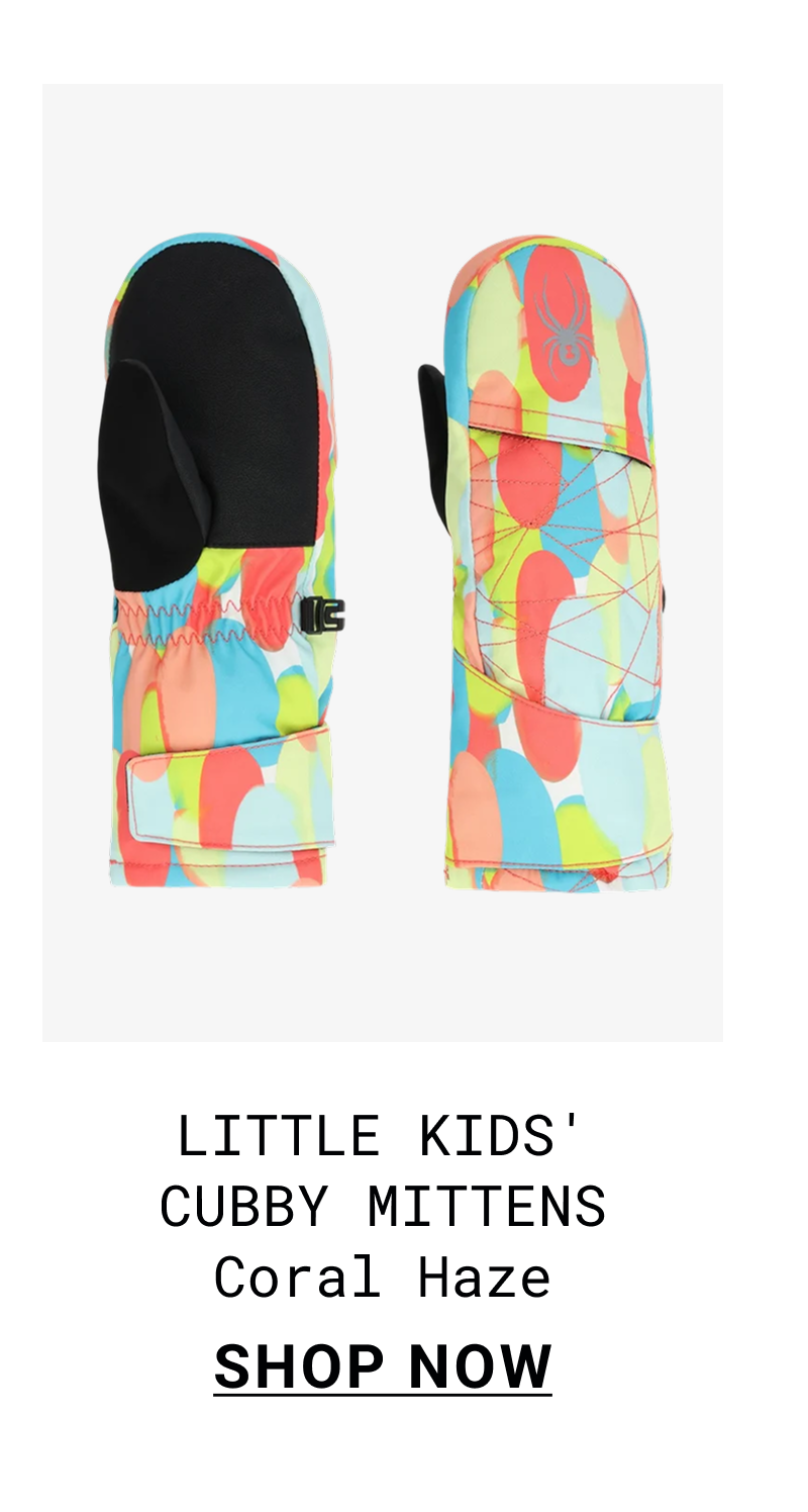 Little Kids' Cubby Mittens - Coral Haze Sprinkles