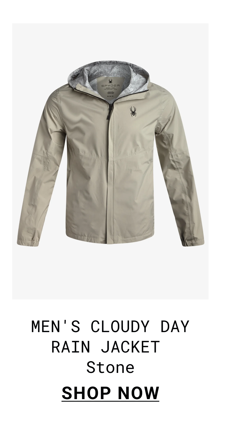 Men's Cloudy Day Rain Jacket - Stone