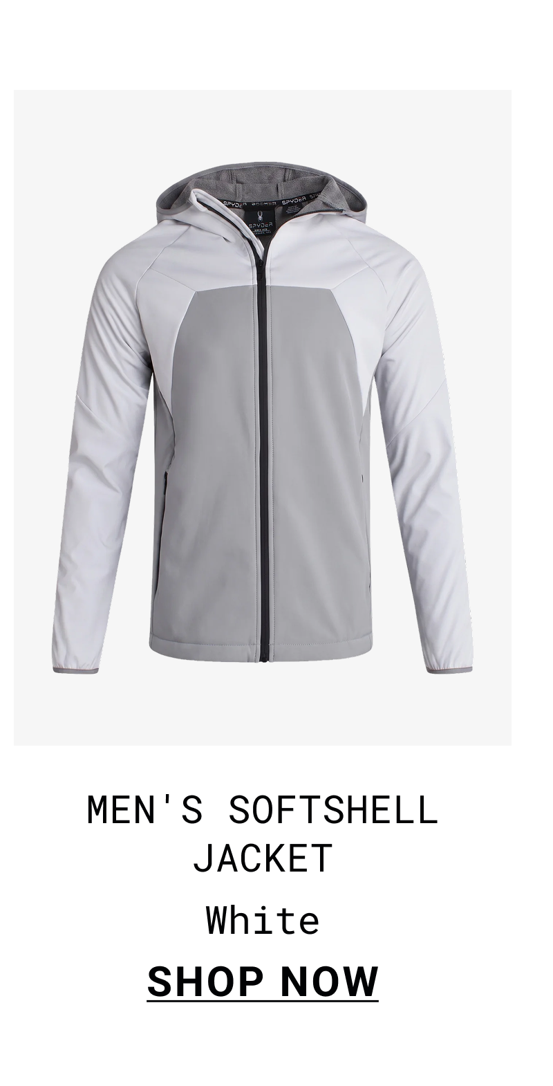 Men's Softshell Jacket - White