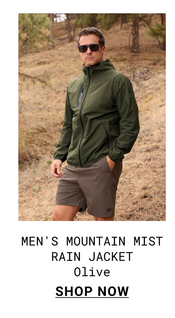 Men's Mountain Mist Rain Jacket - Olive