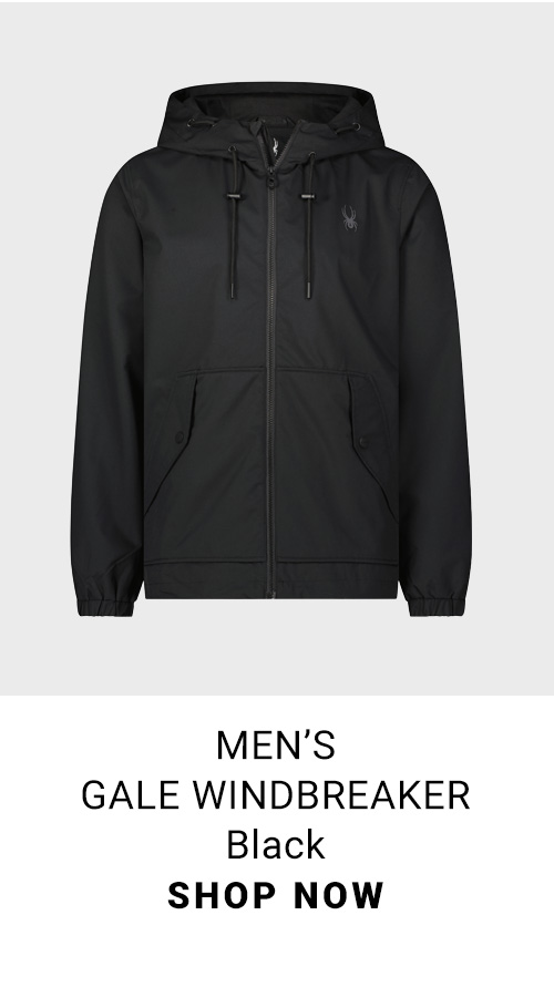 Men's Gale Windbreaker. Black. Shop Now.