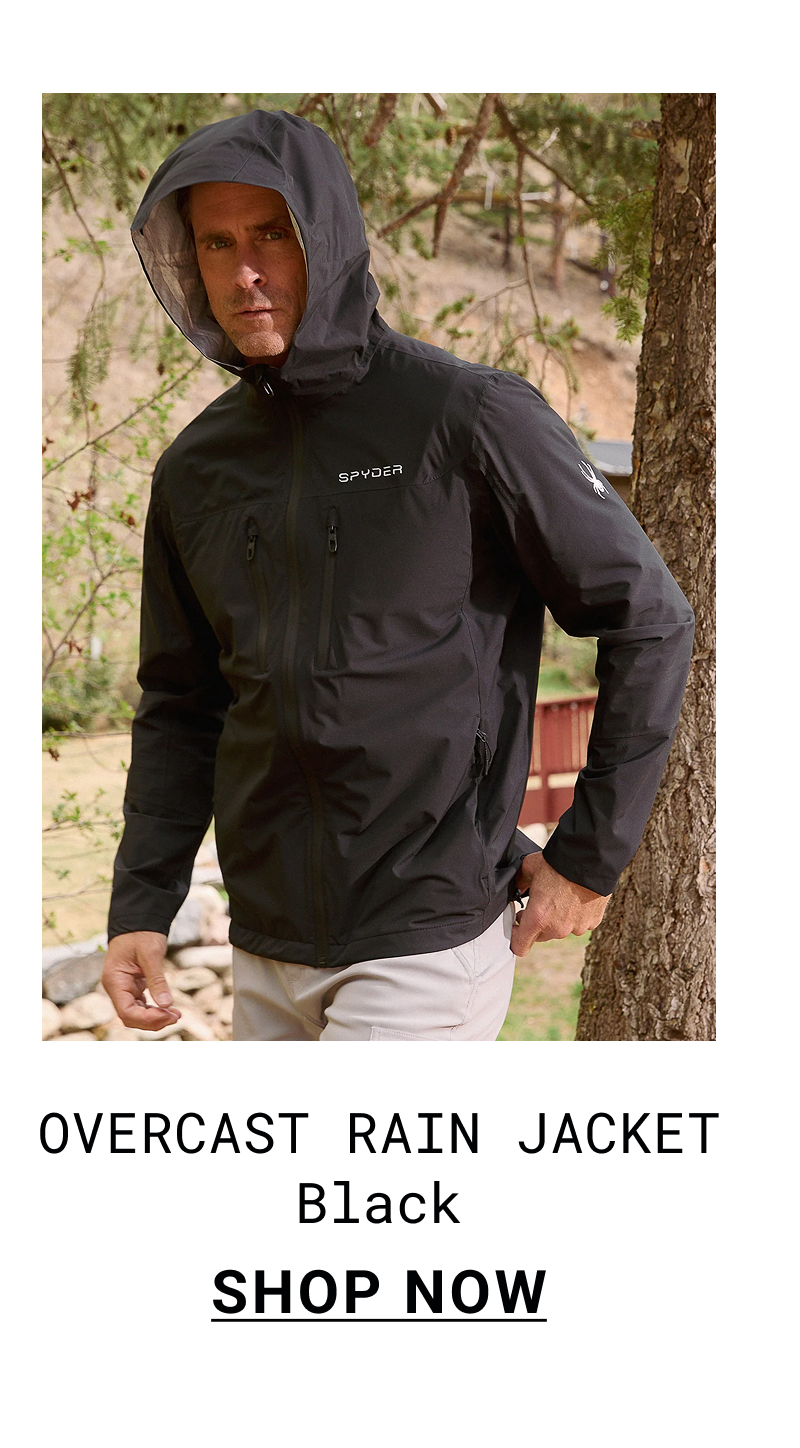Men's Overcast Rain Jacket - Black
