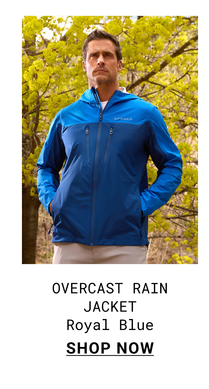 Men's Overcast Rain Jacket - Royal Blue