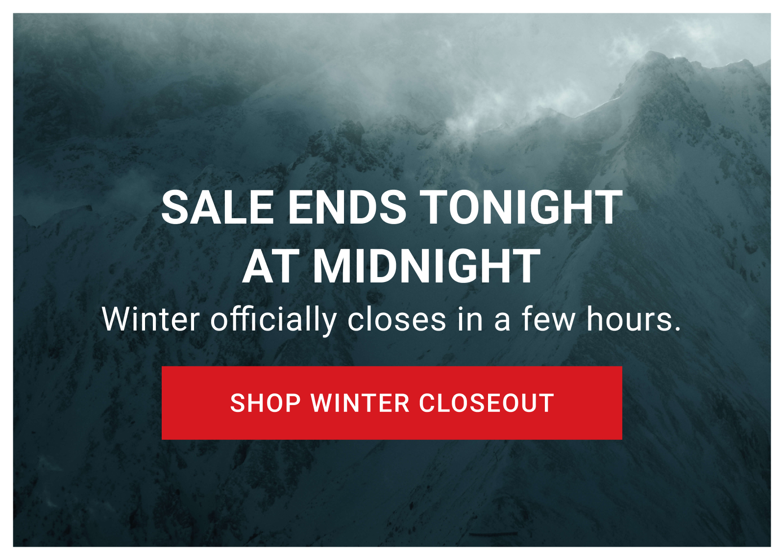 SALE ENDS TONIGHT AT MIDNIGHT