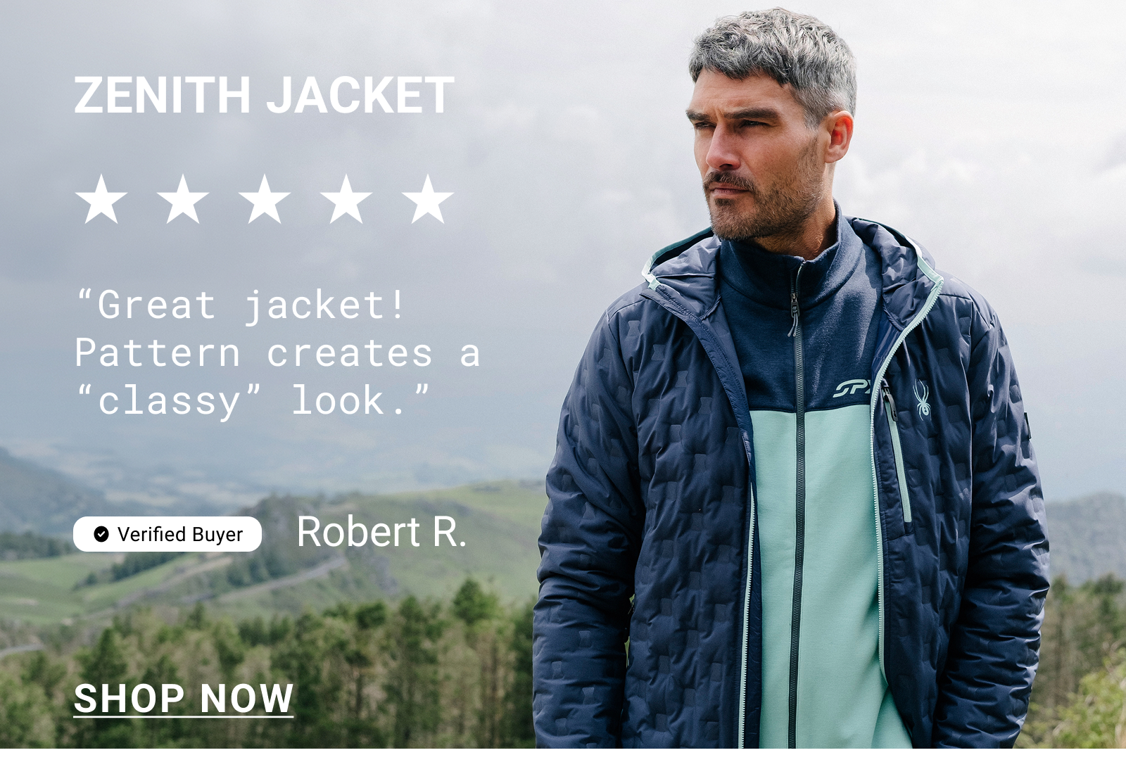 Men's Zenith Hooded Down Jacket - True Navy