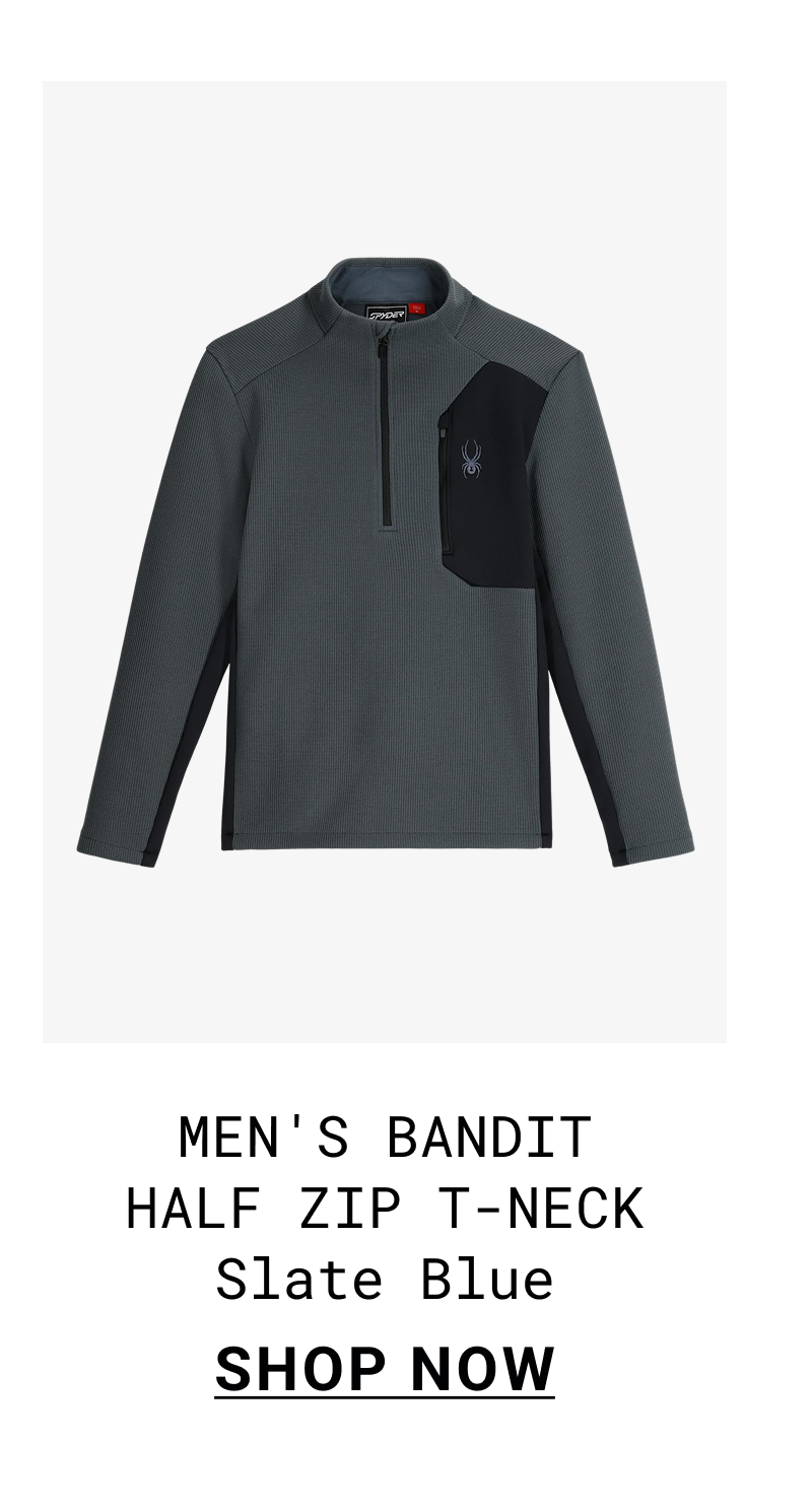 Men's Bandit Half Zip Jacket- Slate Blue