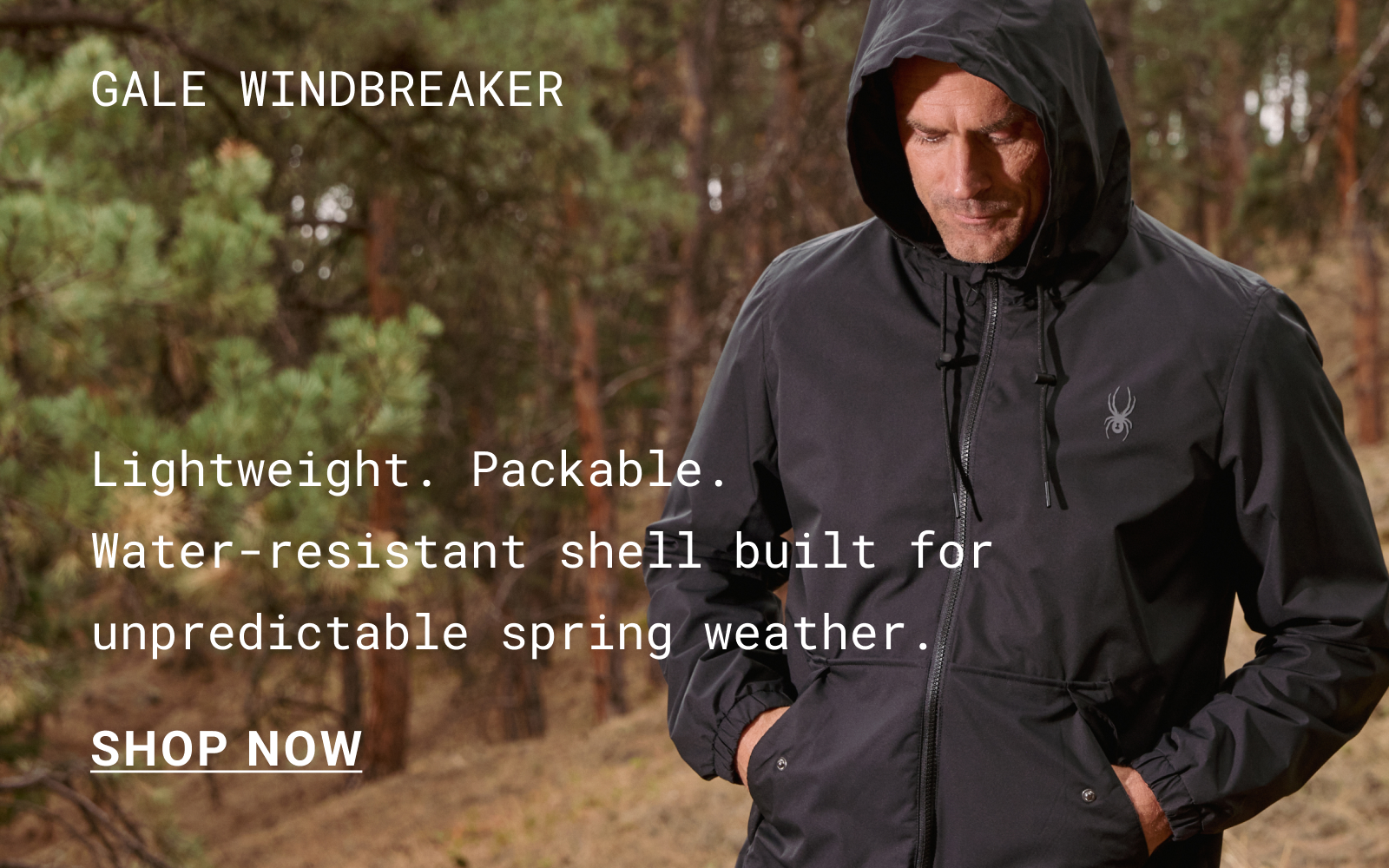 Men's Gale Windbreaker - Black