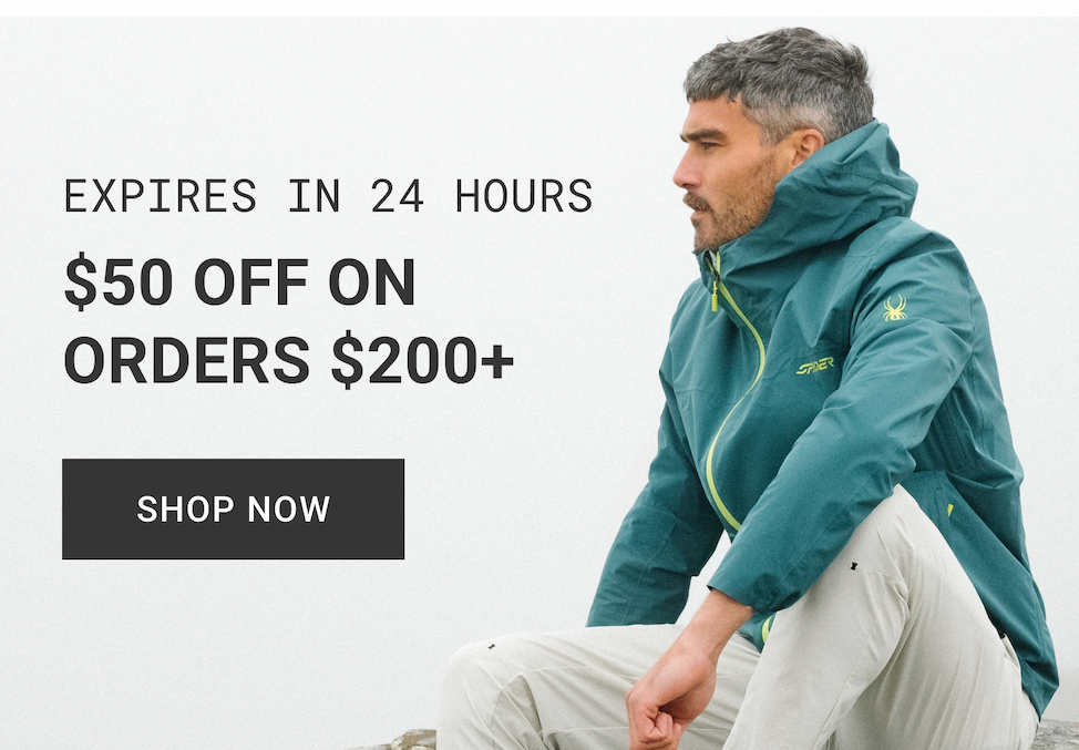 Expires in 24 hours $50 OFF on $200+