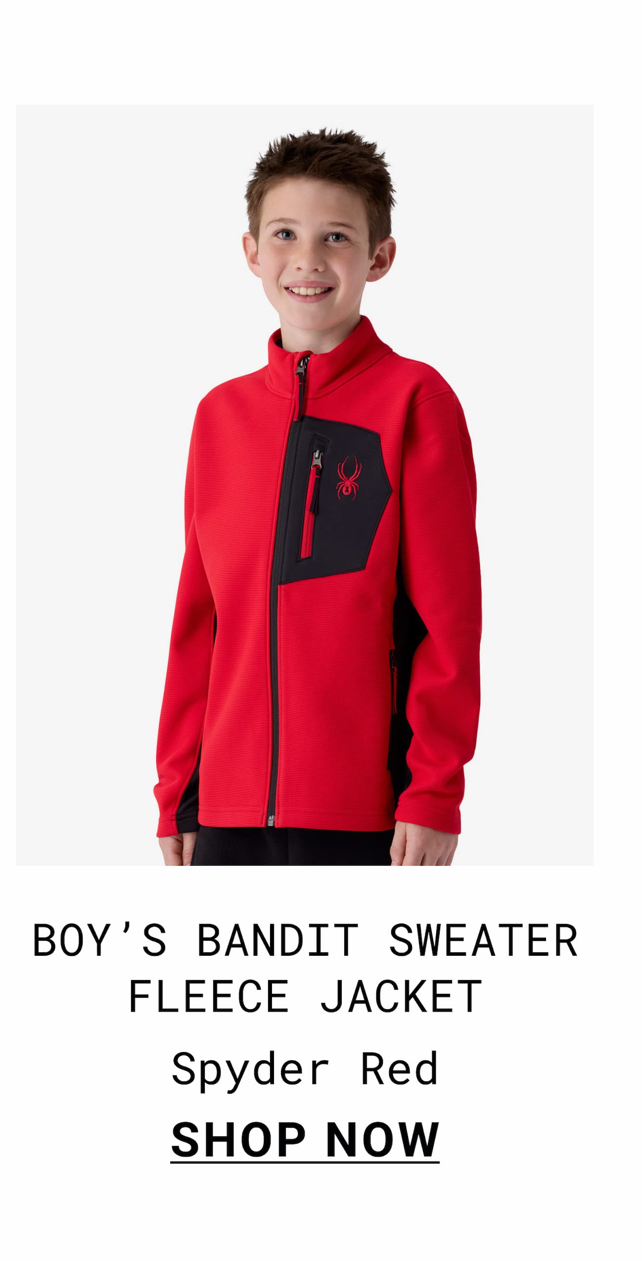 BOY’S BANDIT SWEATER FLEECE JACKET