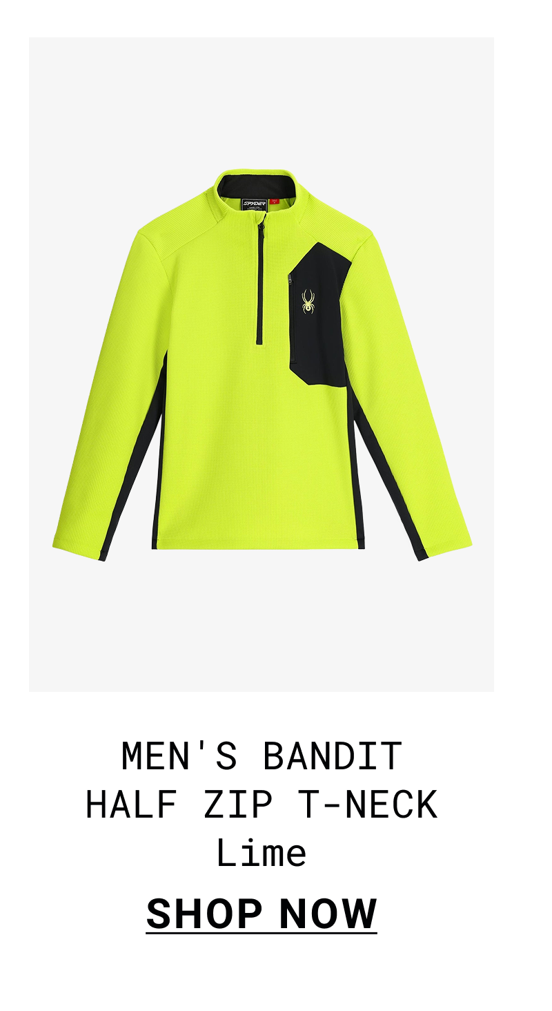 Men's Bandit Half Zip Jacket - Lime