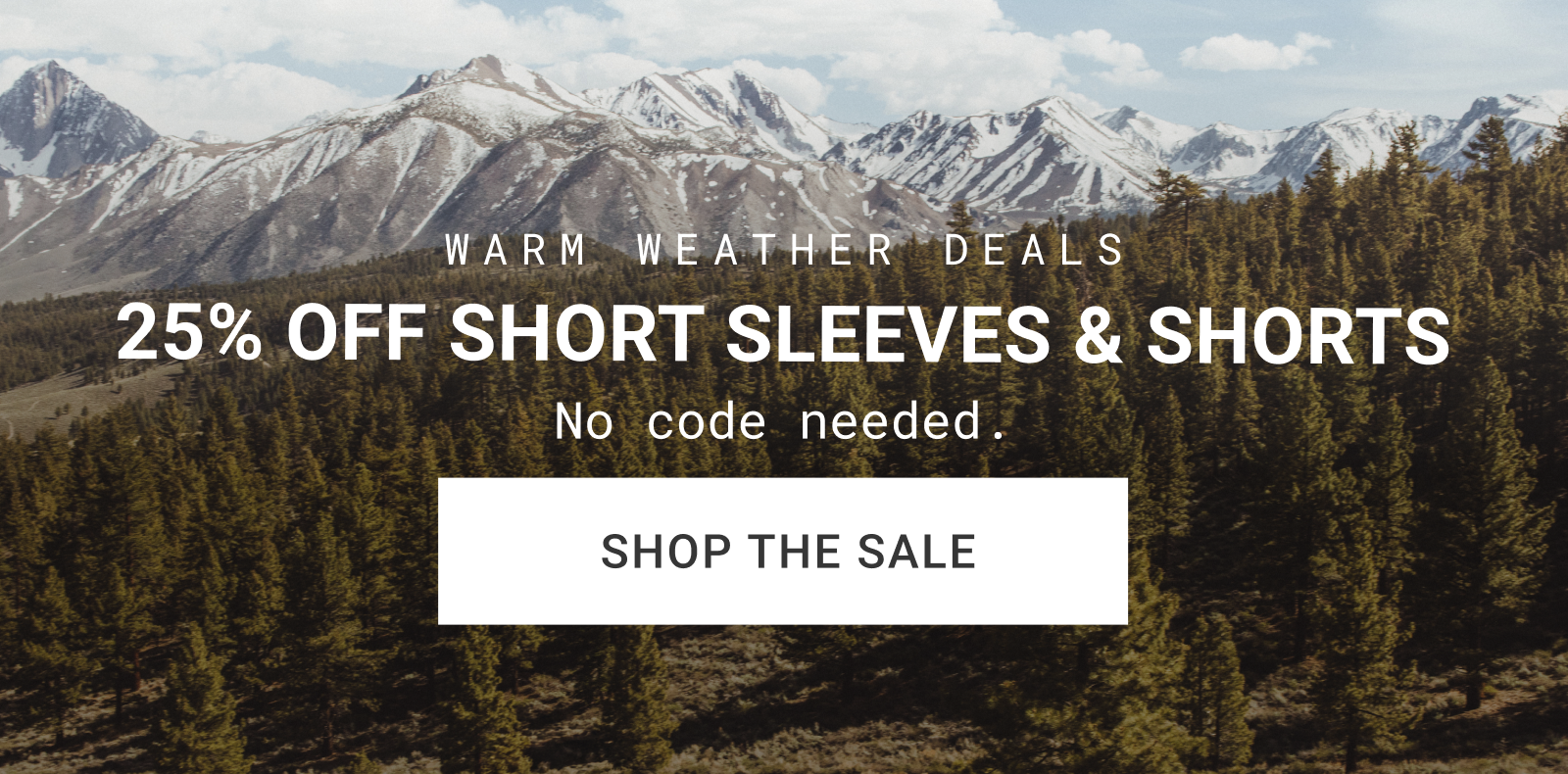 25% OFF SHORT SLEEVES & SHORTS