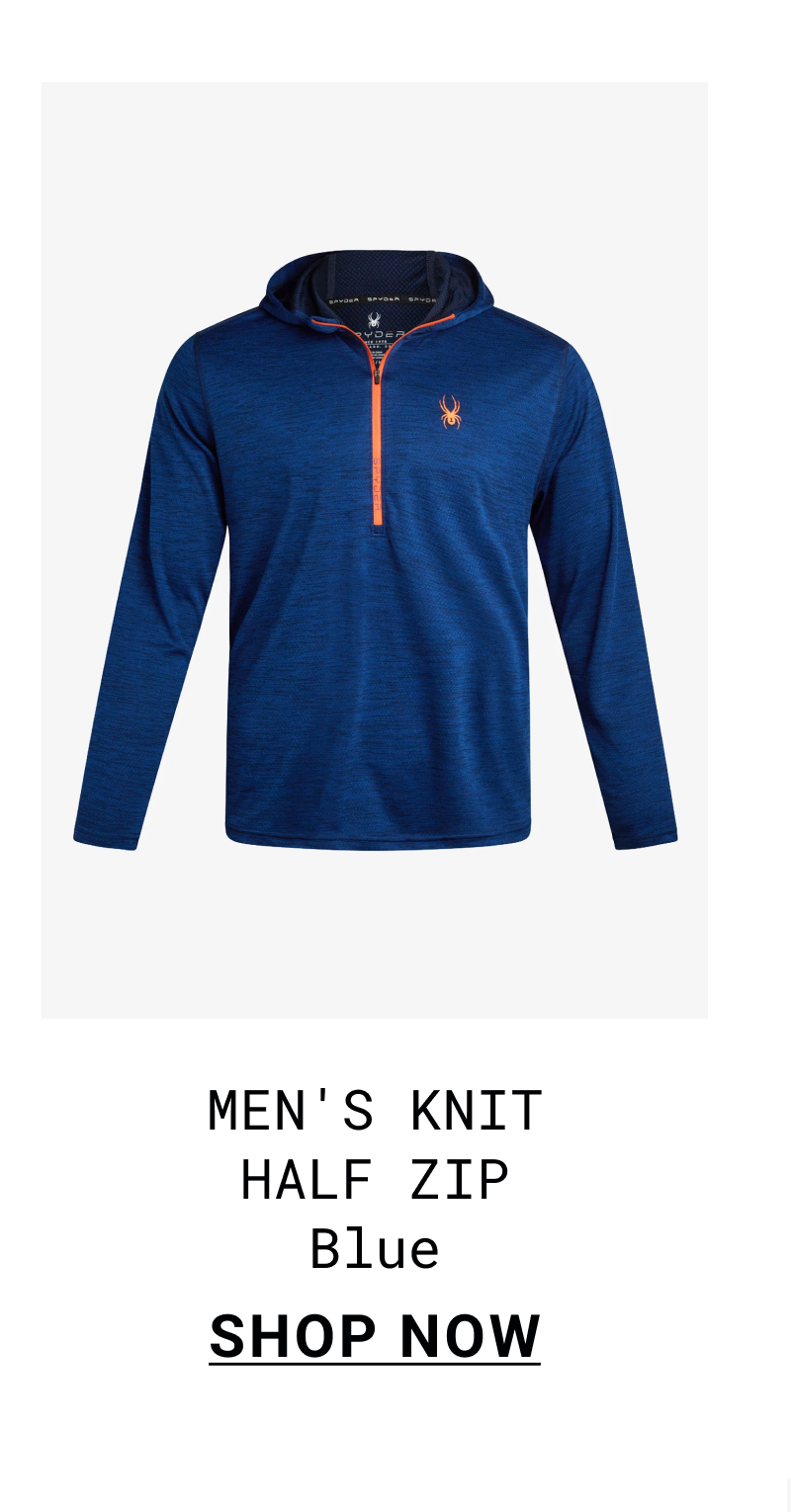 Men's Knit Half Zip - Blue