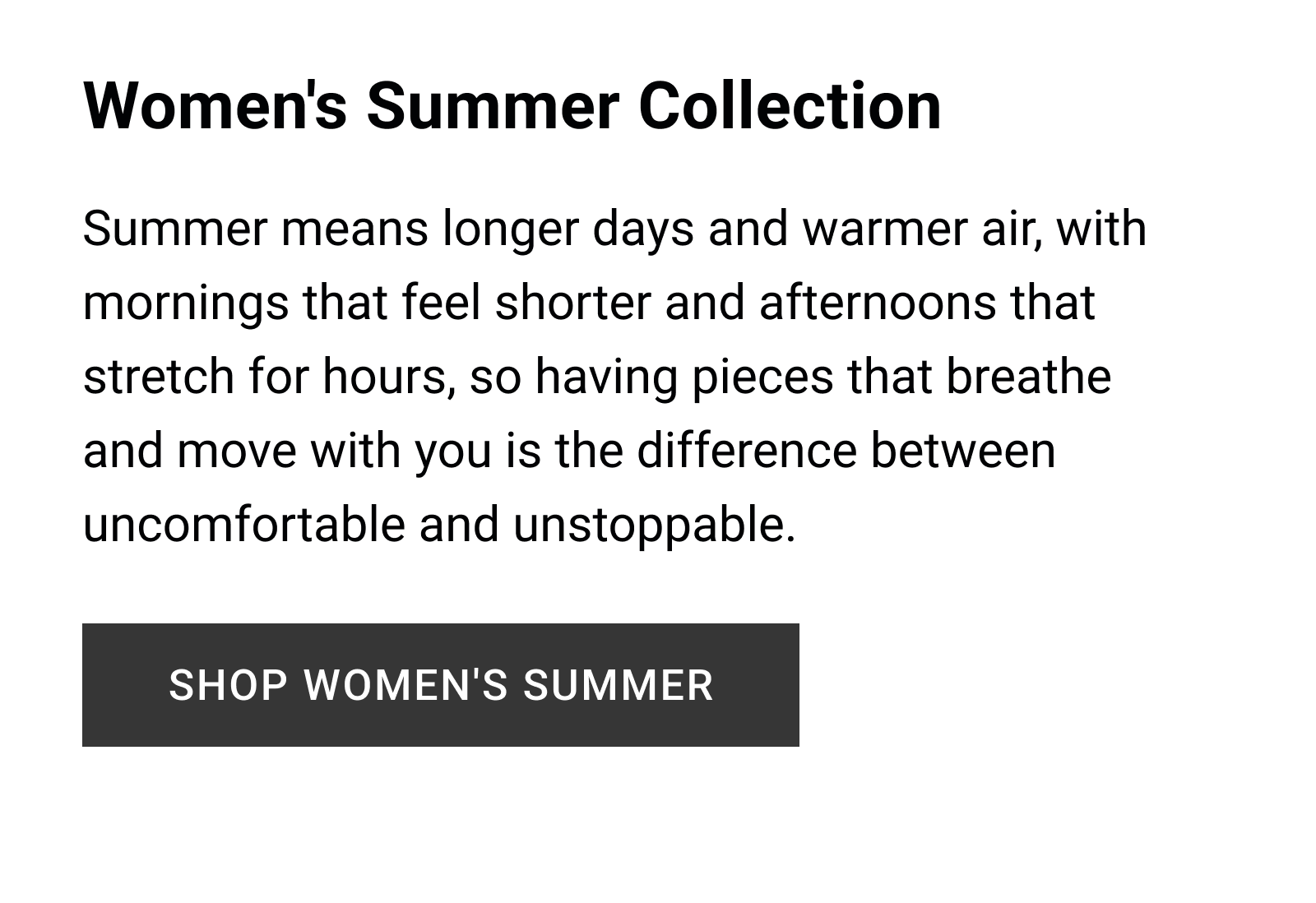 Women's Summer Collection