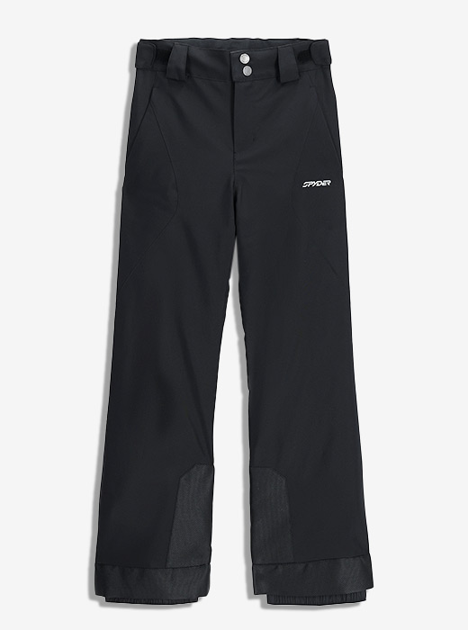 Girls Olypmia ski pant flat lay in black