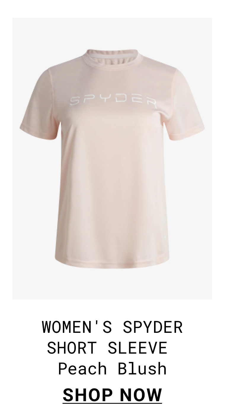 Women's Spyder Short Sleeve - Peach Blush