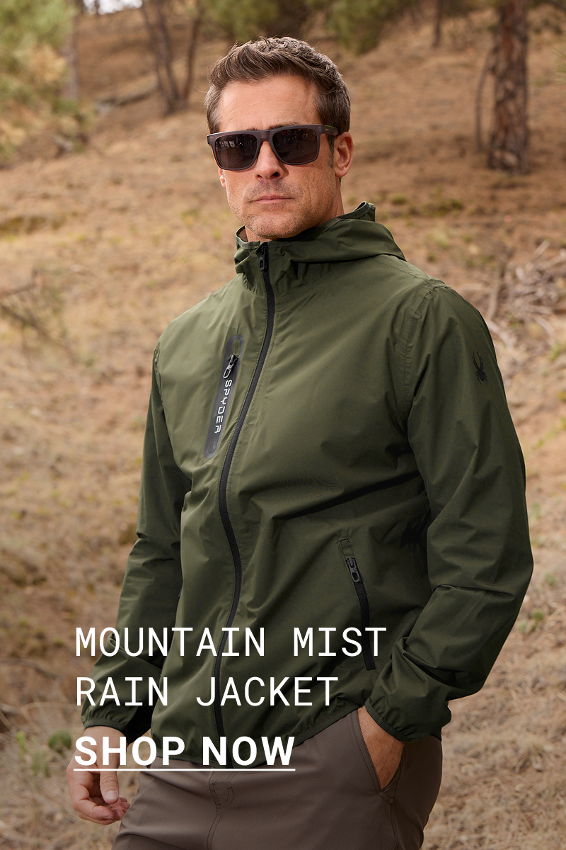 Men's Mountain Mist Rain Jacket - Olive