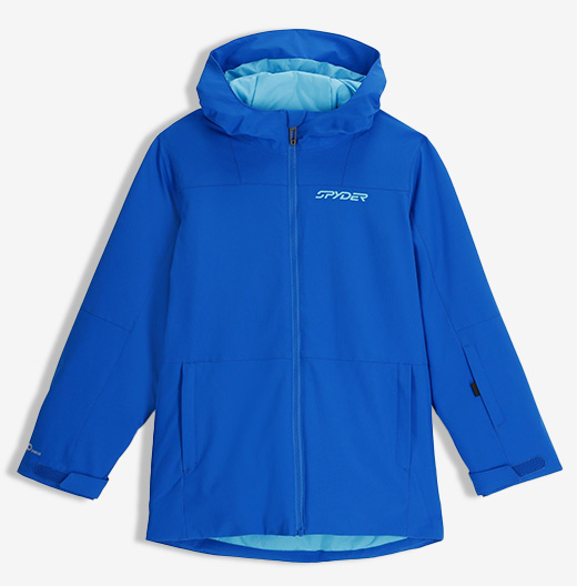 Blue Boys Slash ski jacket flatlay