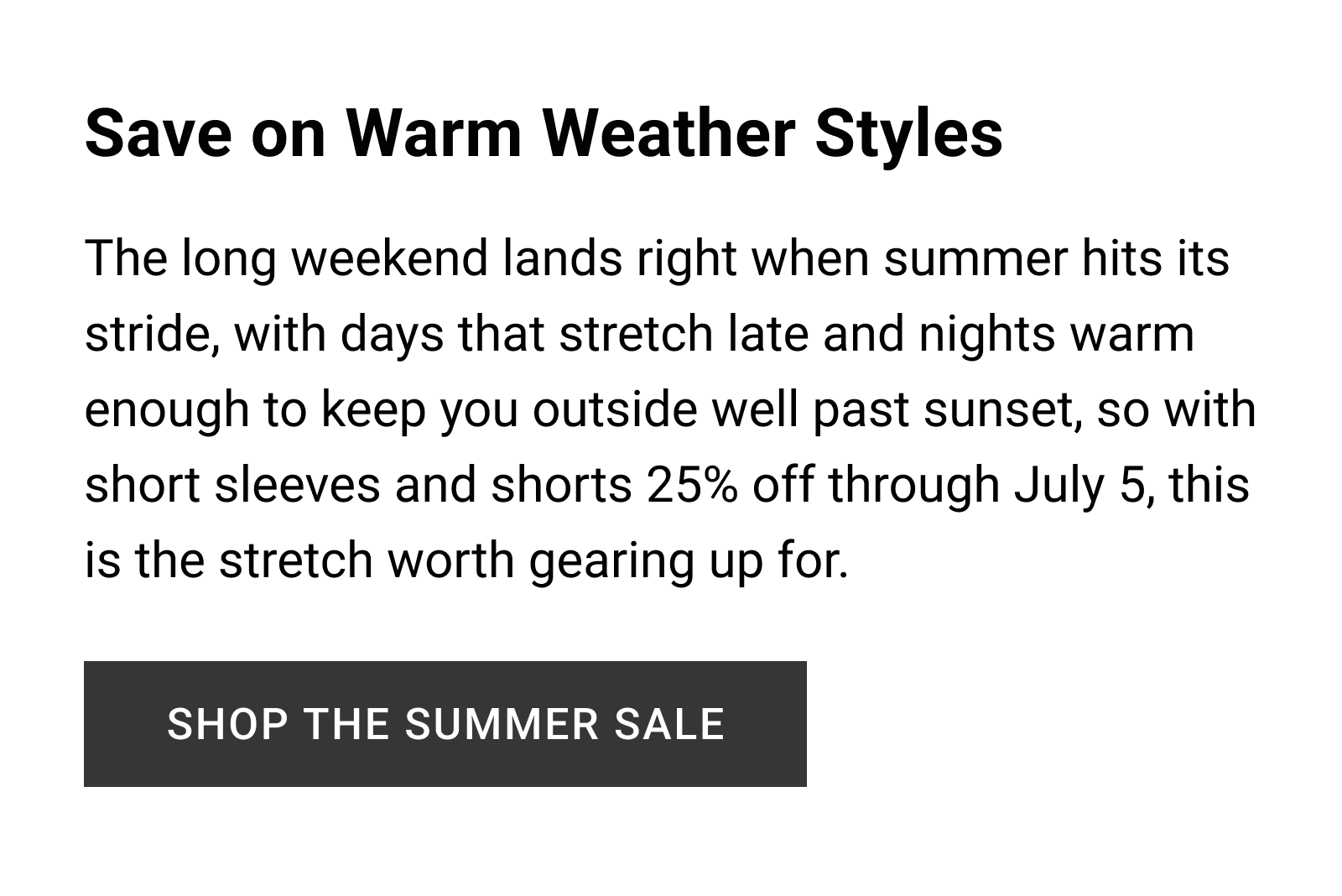 SHOP THE SUMMER SALE